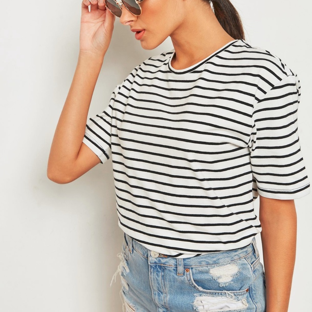 Jacqueline De Yong stripe shirt size XL